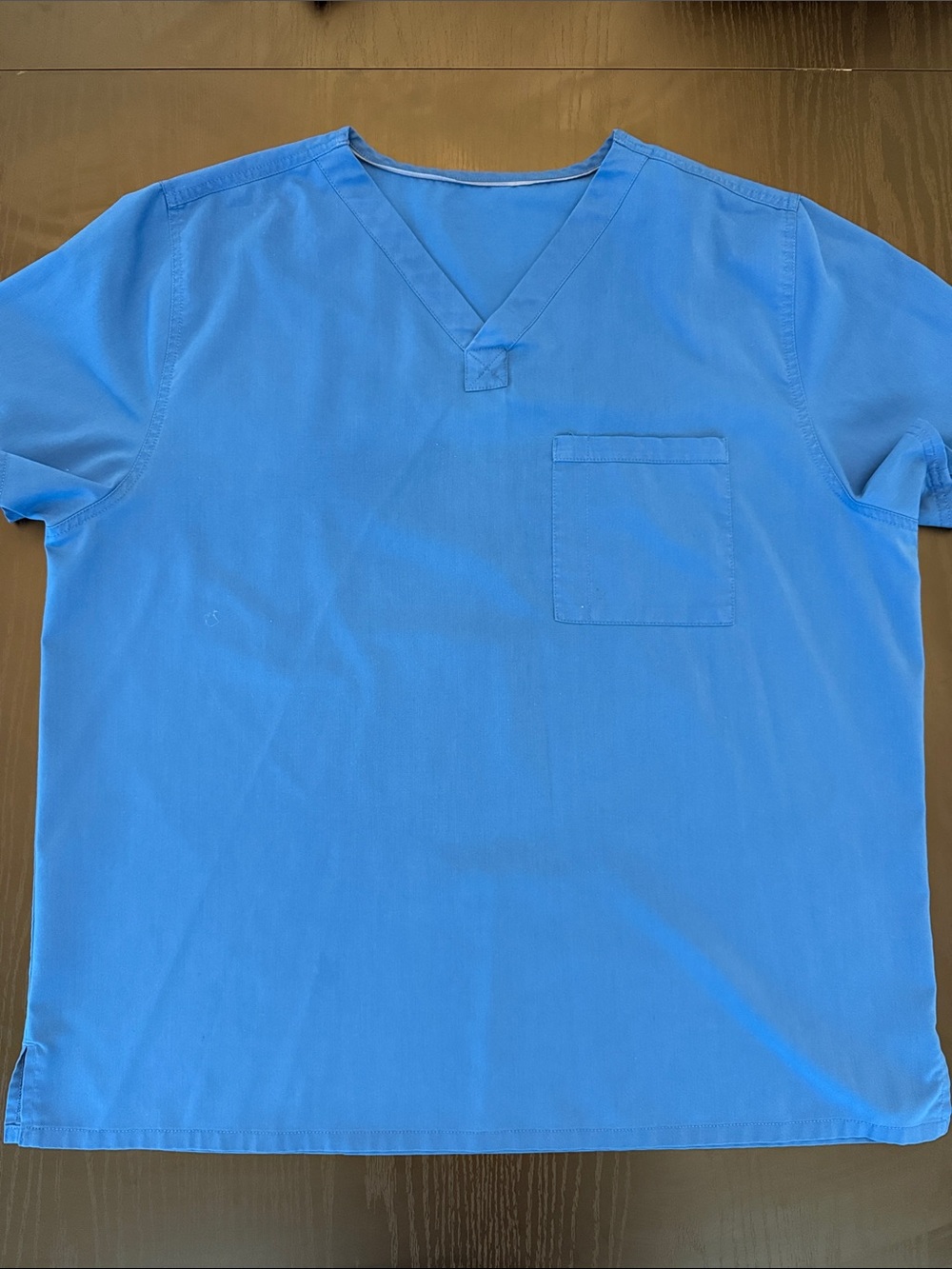 Men's V-Neck Medical Scrub Top - Royal Blue